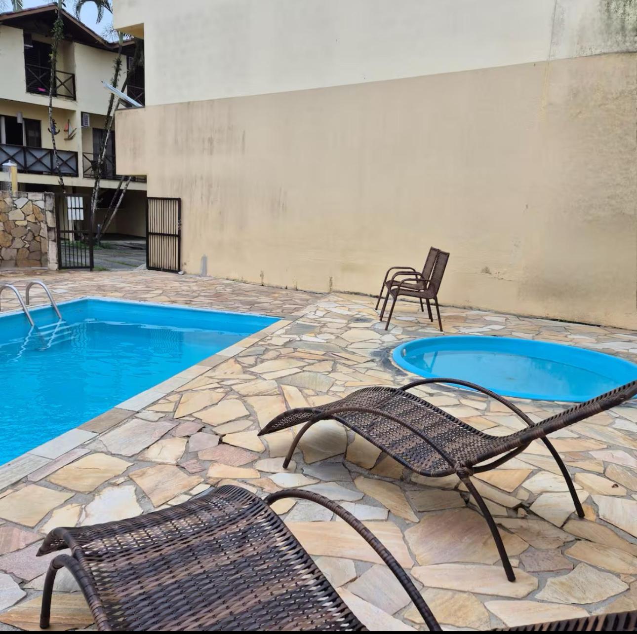 Triplex Piscina Churrasqueira Lava E Seca Wi-Fi E 2 Tvs Em Condominio Com 90M2 No Centro De Ubatuba Buitenkant foto